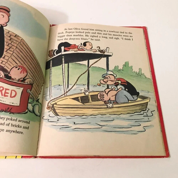 Vtg 1976  The House That Popeye Built Book Wonder Books - Picture 12 of 16